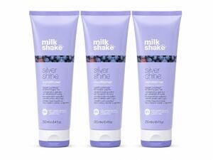 3x Milk_Shake Silver Shine Conditioner 8.4 fl oz 250ml Blonde Grey Hair